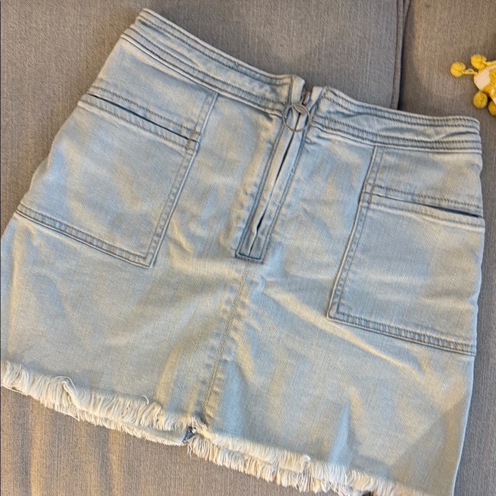 Abercrombie & Fitch Light Blue Denim Skirt